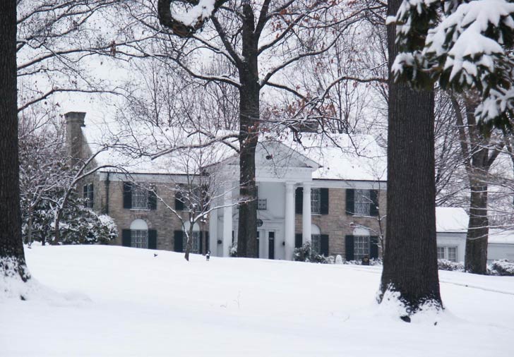 Snow-covered Graceland